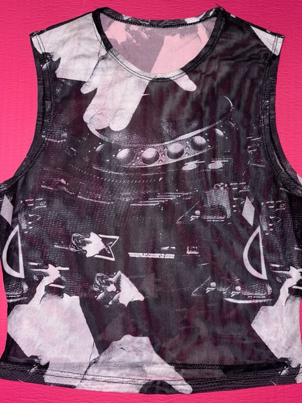 DJ graphic crop top (perfect for raves!)